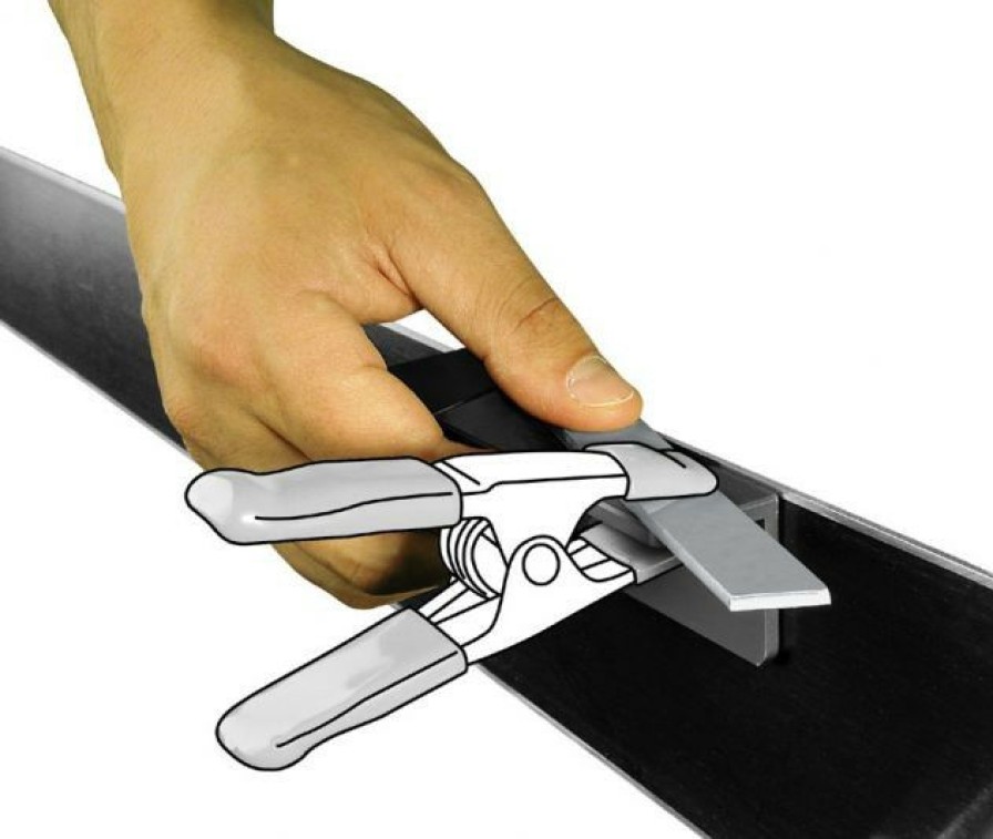 Ski Tuning & Waxes * | High Quality Skiman Aluminium Side Edge File Guide, With Hole